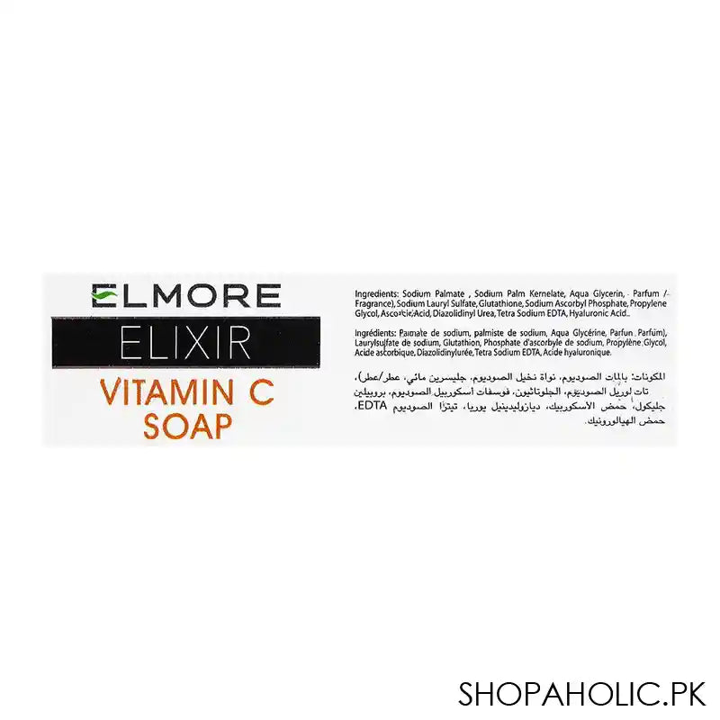 Elmore Elixir Vitamin-C Soap With Vitamin C & Hyaluronic Acid, 100g - Image 4