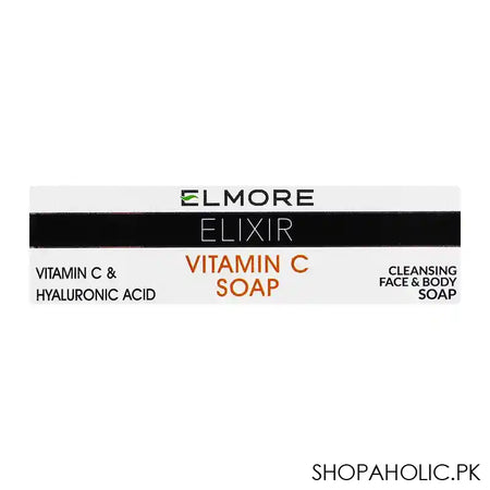 Elmore Elixir Vitamin-C Soap With Vitamin C & Hyaluronic Acid, 100g - Image 3