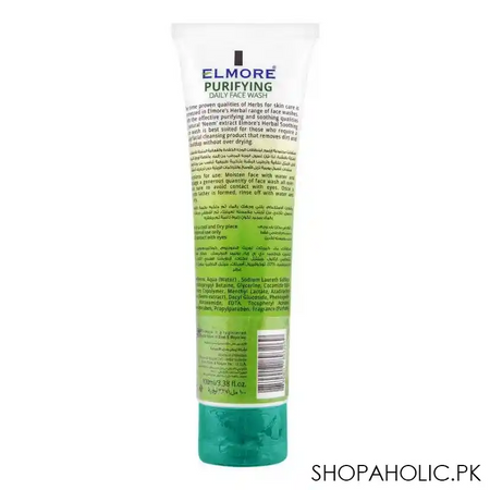 elmore herbal neem purifying daily face wash, 100ml image2