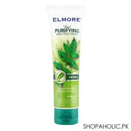 elmore herbal neem purifying daily face wash, 100ml main image
