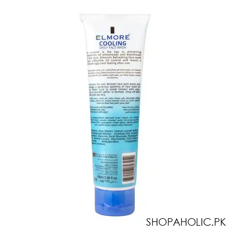 elmore icy cooling daily face wash, 100ml image2