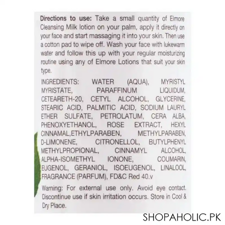elmore refreshing rose gentle cleansing milk, for all skin types, 150g image3