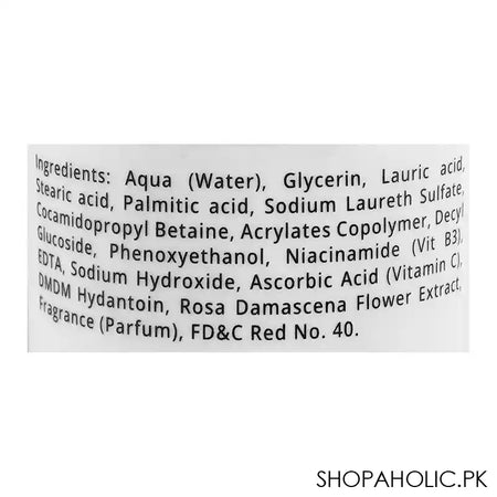 Elmore Rose Perfect Brightening Face Wash, 100ml Image 3