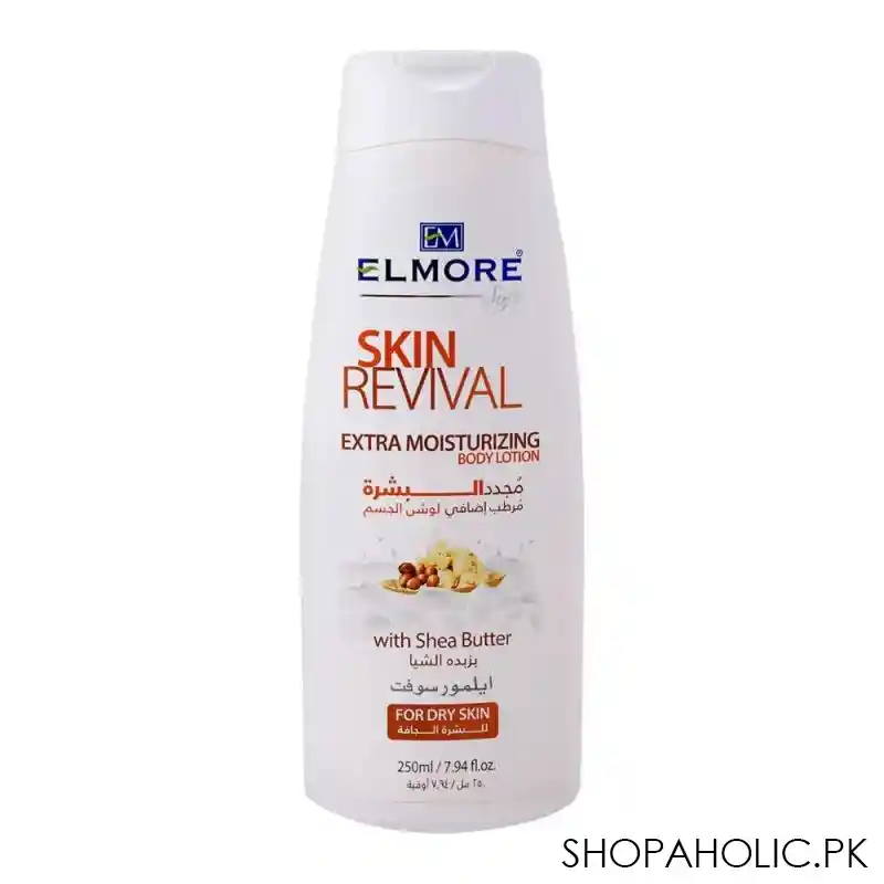 elmore soft skin revival extra moisturizing body lotion, for dry skin, 250ml main image