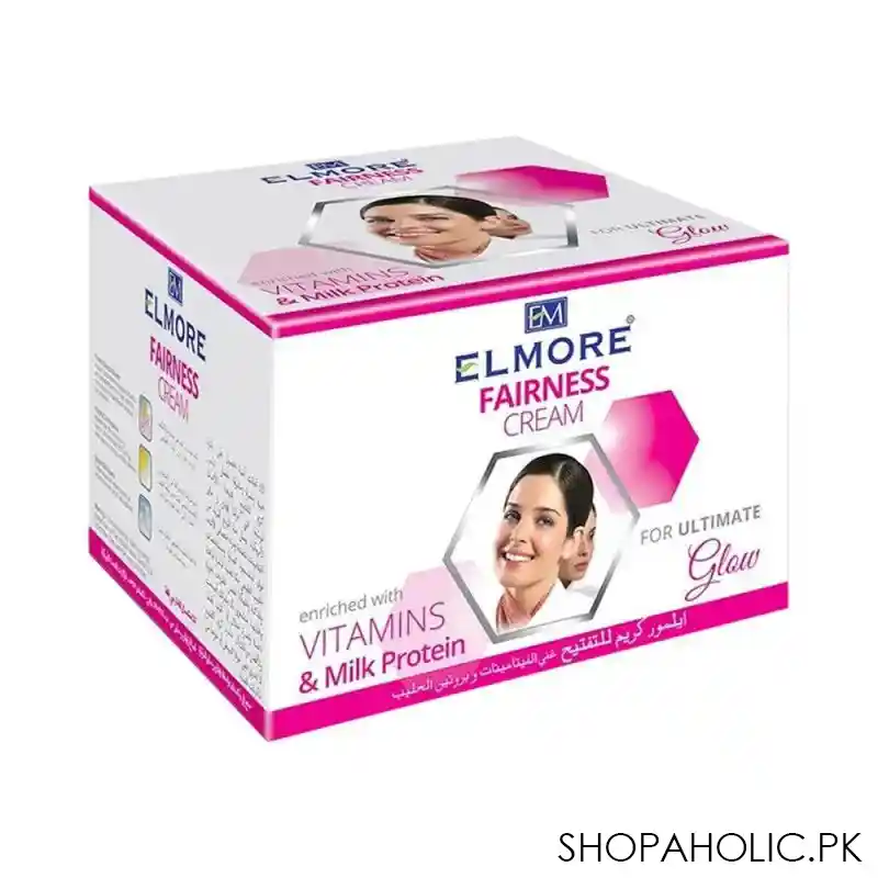 elmore ultimate glow fairness cream, enriched with vitamins & milk protein, jar, 50ml image2