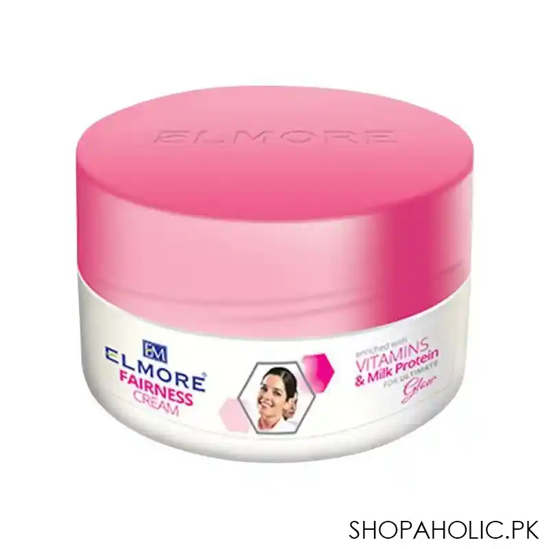 elmore ultimate glow fairness cream, enriched with vitamins & milk protein, jar, 50ml main image