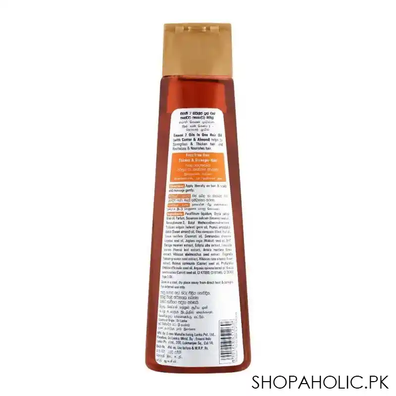 emami 7 oils in one castor thin, dull & frizzy hair oil, for thin, dull & frizzy hair, 200ml image2