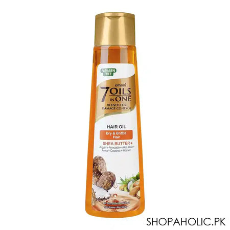 Emami 7 Oils in One Shea Butter Damage Control Hair Oil, For Dry & Brittle Hair, 200ml - Main Image