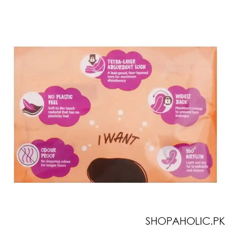 embrace essentials maxi pad, long, 9 pack image3