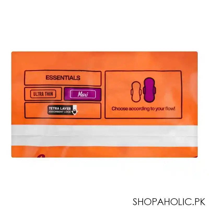 embrace essentials maxi pads, extra long, value pack, 16 pack image3