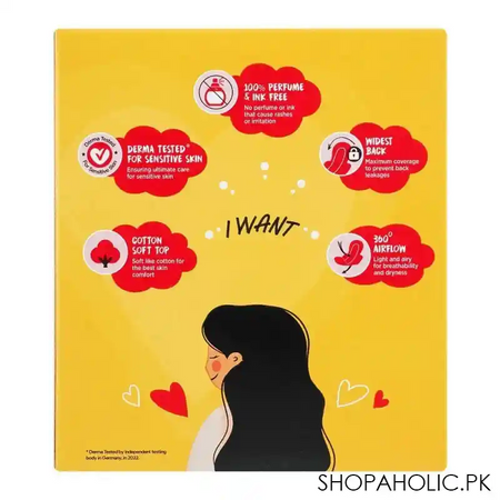 embrace sensitive ultra thin long pads, 9 pack image2