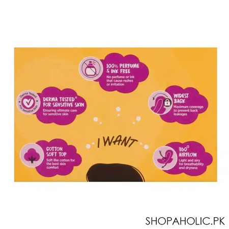 embrace sensitives maxi pads, long, 9 pack image3