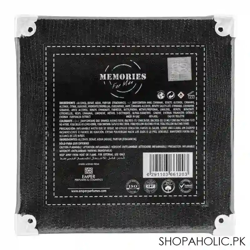 emper memories pour homme edt, fragrance for men, 100ml image3