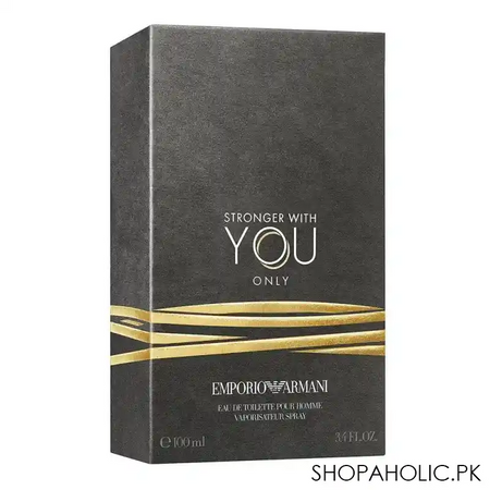 emporio armani stronger with you only eau de toilette pour homme, 100ml image2
