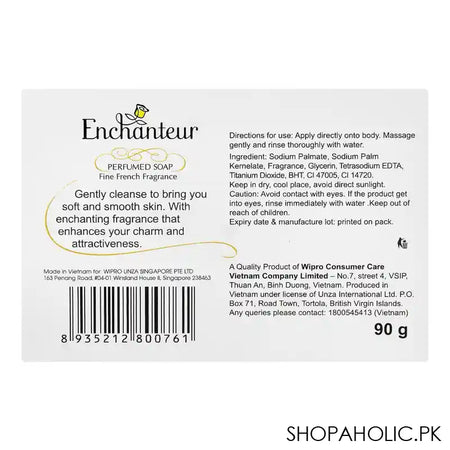 Enchanteur Deluxe Charming Perfumed Soap, 90g - Image 3