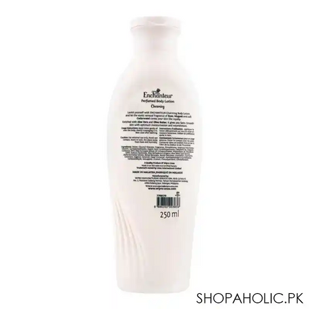 enchanteur enticing moisture silk perfumed body lotion, aloe vera & olive butter, 250ml image2