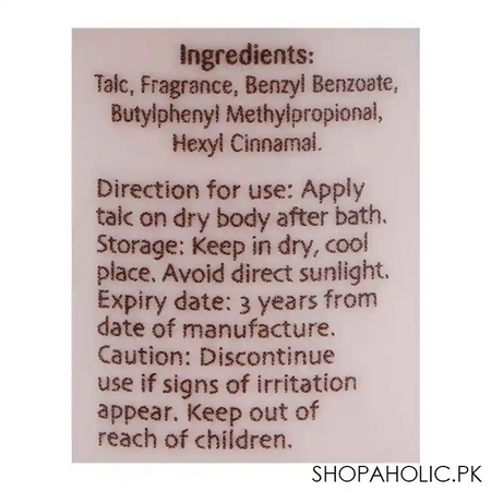 enchanteur gorgeous talcum powder, 125g image2