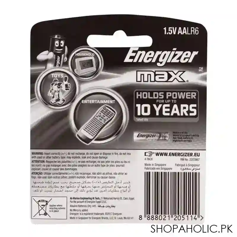 energizer aa max batteries 4 pack bp 4 image2