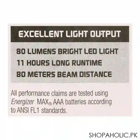 energizer led metal flash light, 80 lumens, mlhh32 image4