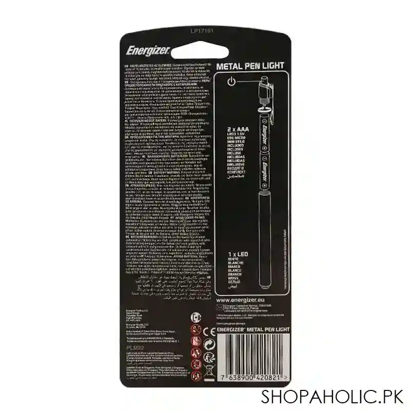 energizer led metal pen light, aaa 2, plm22 image2