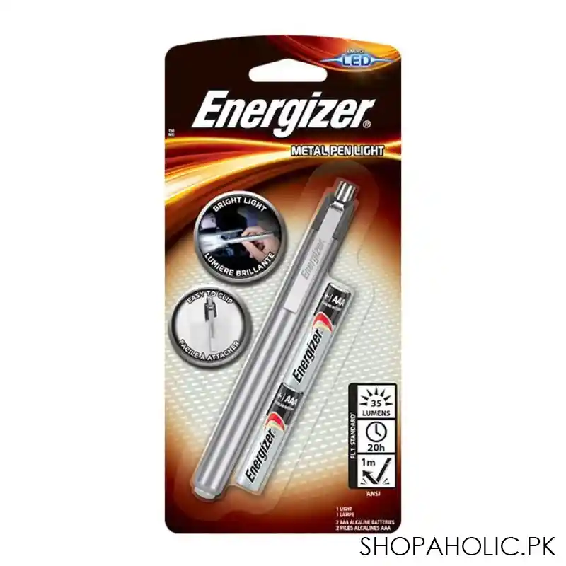 energizer led metal pen light, aaa 2, plm22 main image