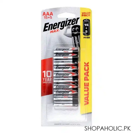 energizer max aaa batteries, 15+5 value pack, bp 15+5 main image