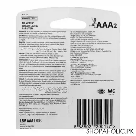 energizer max aaa bp 2 lr03 image2