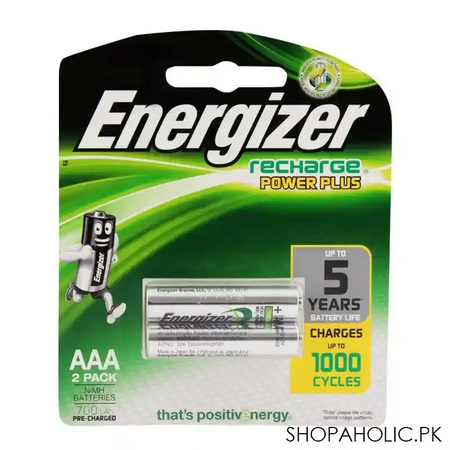 energizer rechargeable aaa batteries 2 pack main image