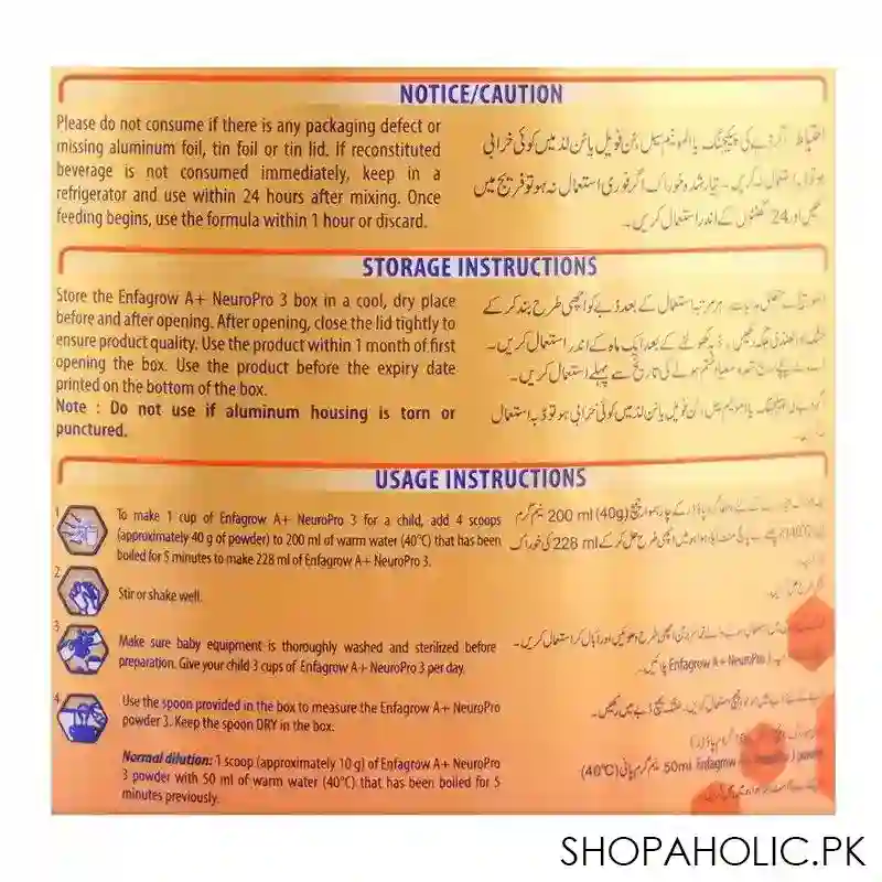 enfagrow a+ stage 3 infant formula, 1 year & above, 380g image3