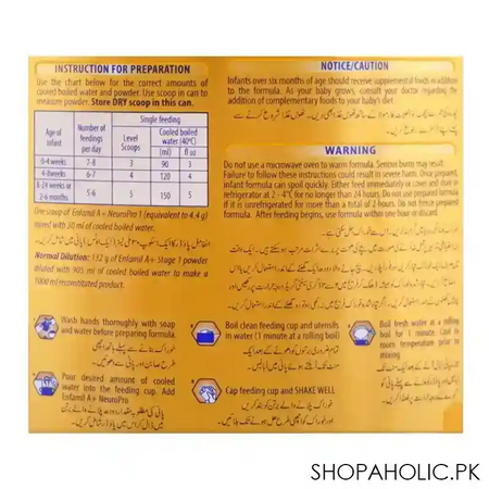 enfamil a+ stage 1 infant formula, 0 6 months, 380g image3