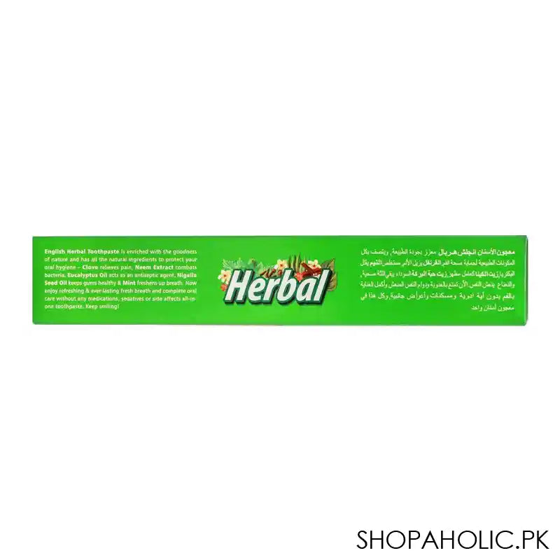 English Herbal Fluoride Toothpaste, 140g - Image 3