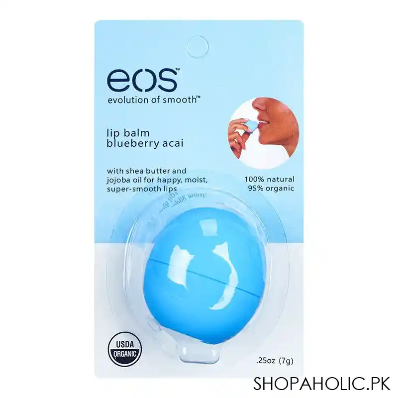 EOS Evolution Of Smooth Blueberry Acai Lip Balm, 7g - Main Image
