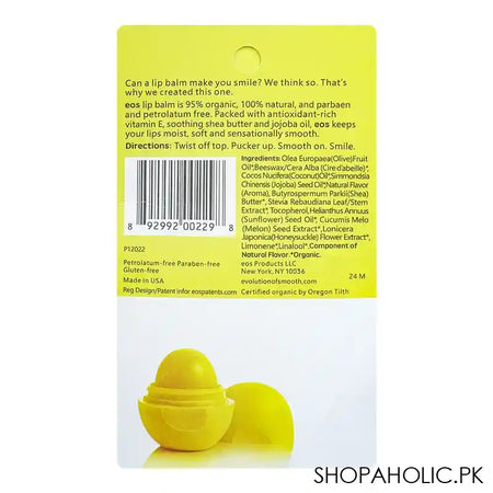 EOS Evolution Of Smooth Honeysuckle Honeydew Lip Balm, 7g - Image 3