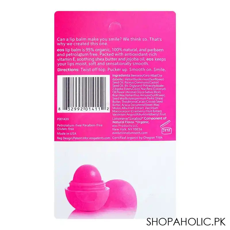 EOS Evolution Of Smooth Wild Berry Lip Balm, 7g - Image 3