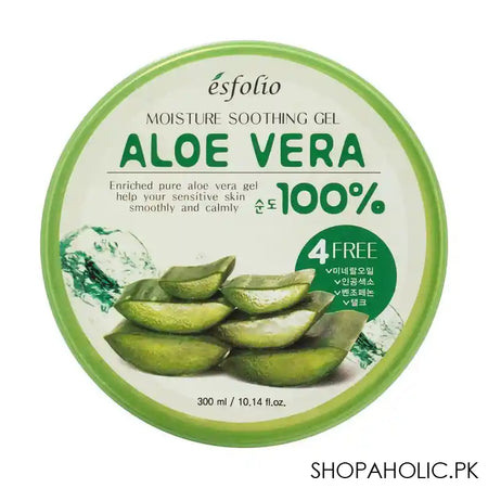 Esfolio 100% Aloe Vera Moisture Soothing Gel, 300ml - Image 2