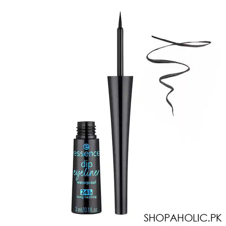 Essence Dip Eye Liner, Waterproof, 24 Hours Long Lasting, 3ml, 01 Black - Image 2