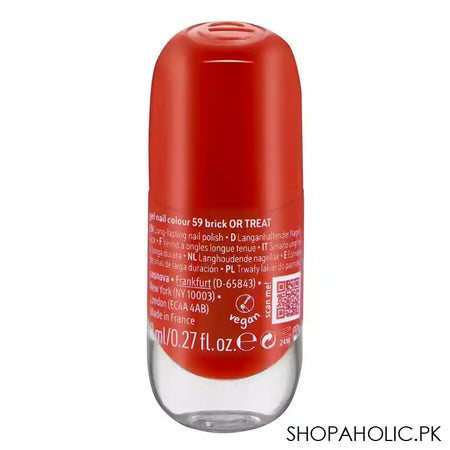 Essence Gel Nail Polish, 8ml, 59 Brick Or Treat - Image 2