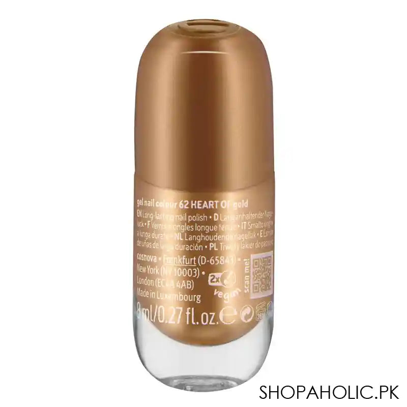 Essence Gel Nail Polish, 8ml, 62 Heart Of Gold - Image 2