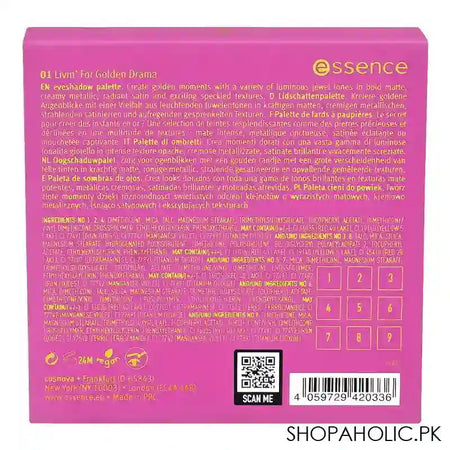 Essence Golden Days Ahead Eyeshadow Palette, 9 Colors, Vegan, 5.85g, 01 Livin'For Golden Drama - Image 4