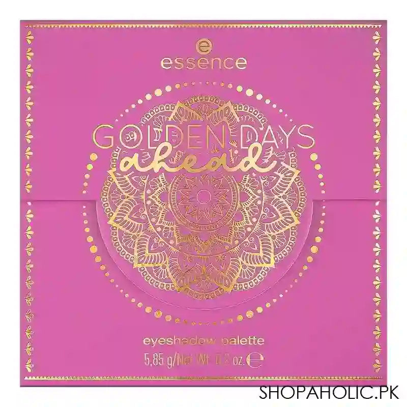 Essence Golden Days Ahead Eyeshadow Palette, 9 Colors, Vegan, 5.85g, 01 Livin'For Golden Drama - Image 2