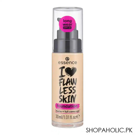 Essence I Love Flawless Skin Foundation, Long Wear, SPF-20, 30ml, 30 Dark Porcelain - Main Image