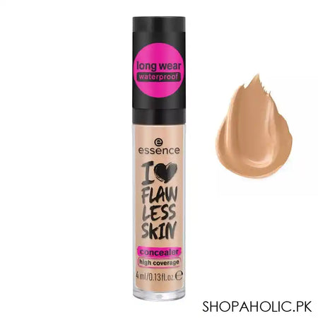 Essence I Love Flawless Skin Long Wear Concealer, Long Wear, Waterproof, High Coverage, 4ml, 40 Dark Beige - Image 3
