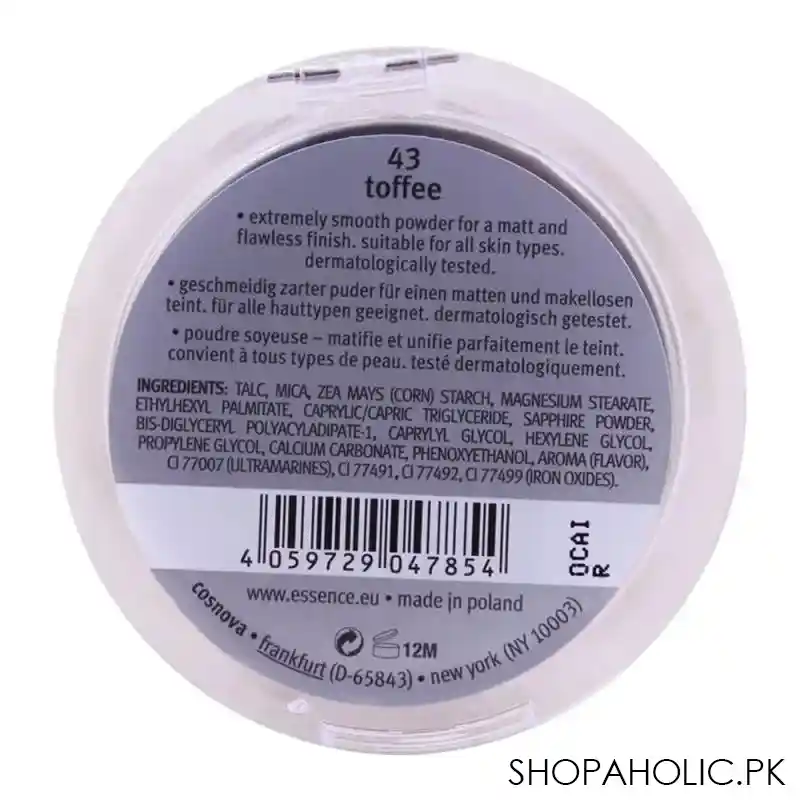 essence mattifying compact powder, 43 toffee, 12g image2