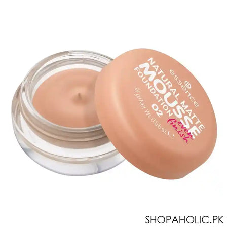 Essence Natural Matte Mousse Foundation, Vegan, 16g, 02 - Image 3