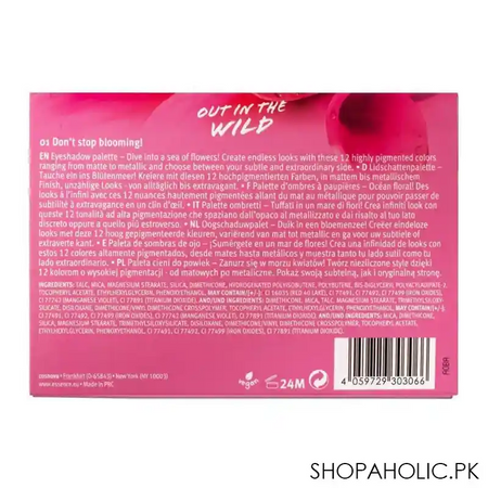 essence out in the wild eyeshadow palette, 01 don't stop blooming image3