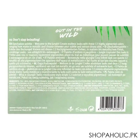essence out in the wild eyeshadow palette, 02 don't stop beleafing image3