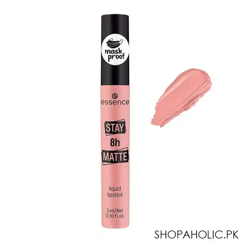 essence stay 8h matte liquid lipstick, 01 hello sunrise main image