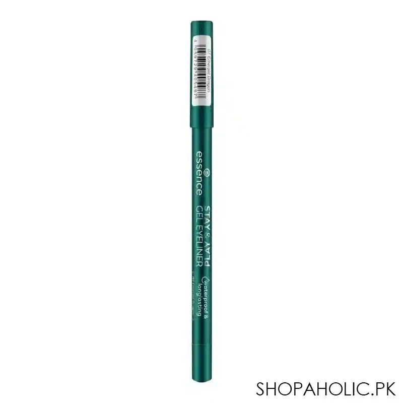 essence stay & play gel eyeliner waterproof & long lasting, 07, emerald dragon image2