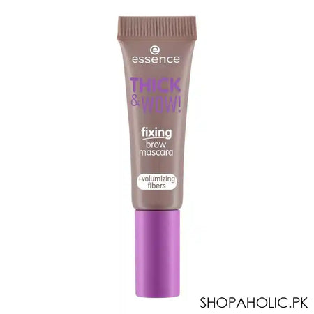 Essence Thick & Wow Fixing Brown Mascara+Volumizing Fibers, Vegan, 01 Caramel Blonde - Main Image