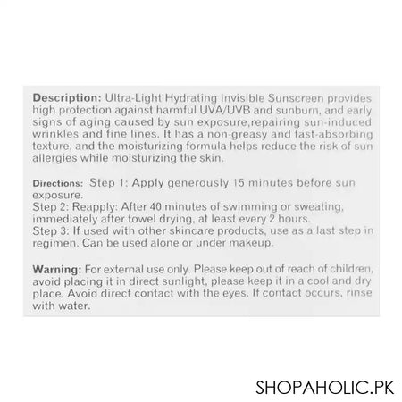 Estelin Ultra-Light Hydrating Invisible SPF-80 Sunscreen, 100g - Image 2